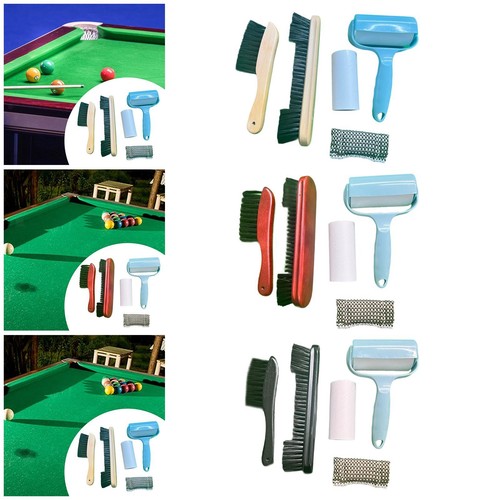 Pool table brush set for - pool, cloth